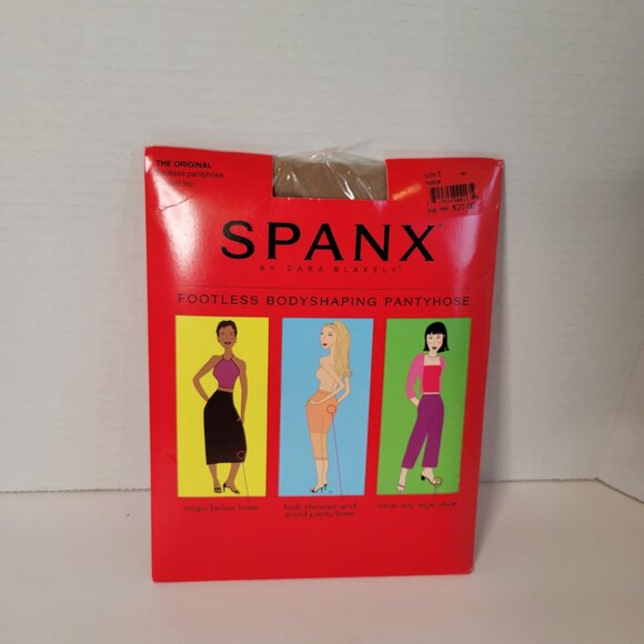 Lot of 2 Spanx The Original Footless Pantyhose Control Top Size E Spice Nude NIP - Picture 11 of 11